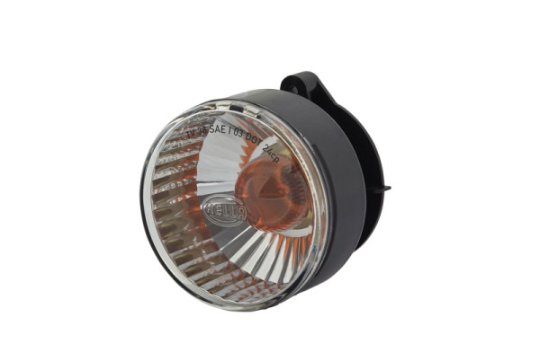 HELLA Blinkleuchte, Halogen, 12V, Einbau/Schraubanschluss, Lichtscheibenfarbe: grau, vorne, 2BA 009 001-091