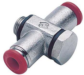 timmer B-TSH-8-1/8-MSv, T-Schwenkverschraubung - zylindrisch, 1-fach mit Hohlschraube, Schlauch-Ø: 8 mm, Gewinde: 1/8", VE: 10 Stück, 03673538