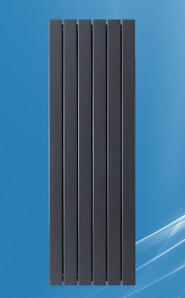 West Heiztec Designheizkörper ARES VERTIKAL EINLAGIG, Anthrazit / RAL 7016, EN442 75/65 - 20 C° 783W, PVAM4551800