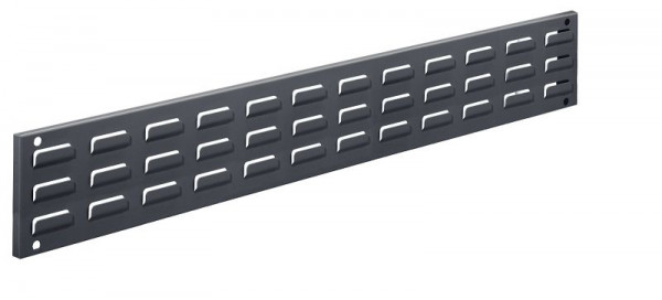 Kappes RasterPlan Wandschiene Schlitzplatte, leer, L 920 x H 140 mm, RAL 7016, 4202.00.5408
