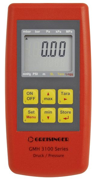 Greisinger GMH 3111-Ex Druck-Handmessgerät mit 1 Sensoranschluss, ohne Sensor, Ex, 600380