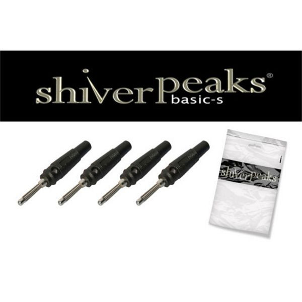 shiverpeaks BASIC-S, Laborstecker, VE: 4 Stück, schwarz, BS56205-4S