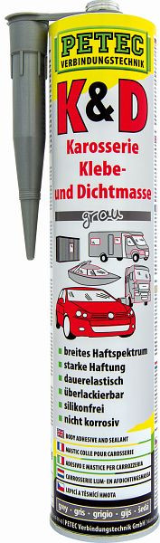 Petec K & D, Grau, 310ml, VE: 12 Stück, 94630, 4013558946306