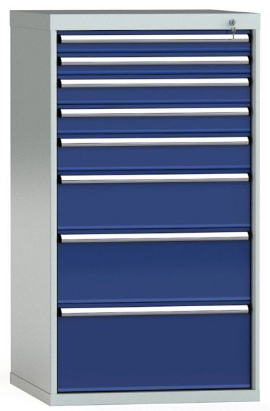 KLW Schubladenschrank 1325 x 725 x 750 mm H x B x T, Einbaumaß: 1225 mm, Einteilung: 36x36 Einheiten, EA / 100 kg, SGB1325-08EP-001