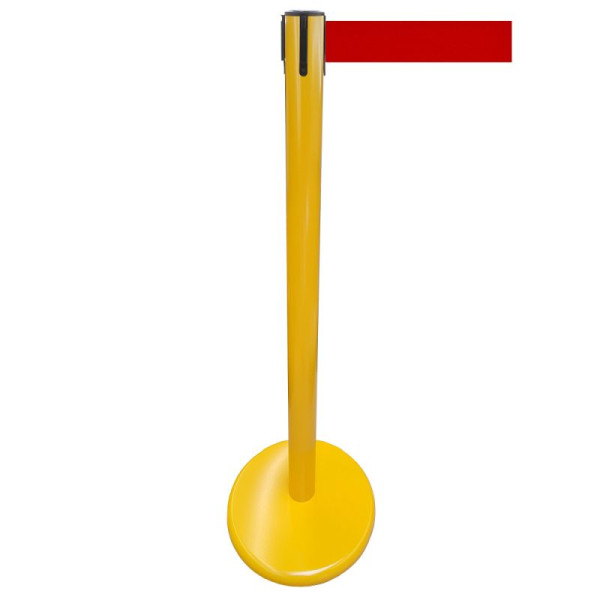 Stein HGS Personenleitsystem -P-LINE Future-, Metall/ gelb, rot, mit Sicherheitsverschluss (selbstlösend), Gurtlänge: 2,3 m, 12795-0103