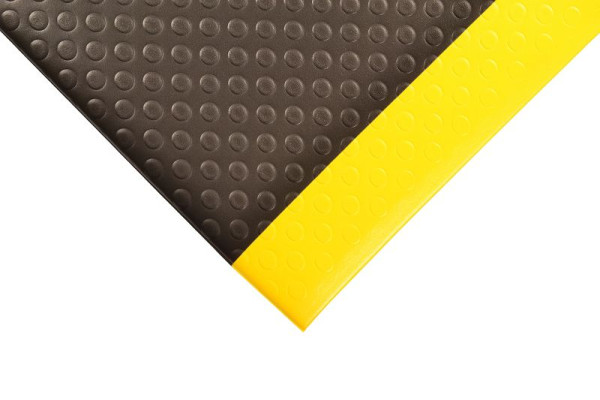 Notrax Bubble Sof-Tred Arbeitsplatzmatten Ergonomie Anti- Ermüdung 417, Schwarz/Gelb, 60cm, Meterware, 417C0024BY
