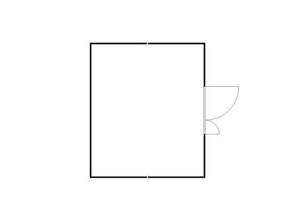 FLADAFI Materialcontainer-Kombination MC 1540, verzinkt, zerlegt, Holzfußboden, Doppelflügeltür (asymmetrisch) auf der 5 m Seite, F15400201