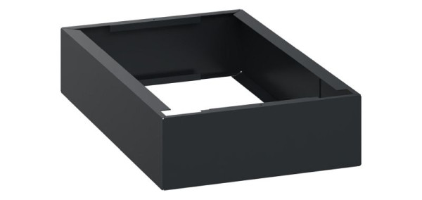 C+P Unterbauten Classic PLUS, C auf 100 mm hohem Sockel, Schwarzgrau, 100 x 300 x 500 mm, Stahl-Sockel, 08000-7000305 S10001