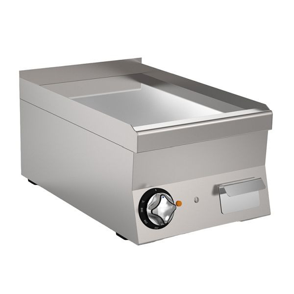 Mareno M1-600 Elektrische Grillplatte mit glatter verchromter Platte, 40cm, 161.062