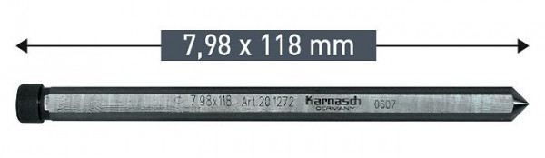 Karnasch Auswerferstift 7,98x118mm, VE: 6 Stück, 201272