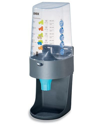 uvex Dispenser "one to click", für 400 Paar Stöpsel, Spender zur Wandbefestigung, 210215