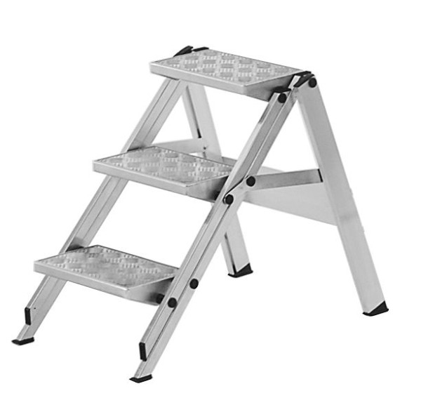 HYMER Sicherheitstreppe ohne Bügel, 3 Stufen, Standhöhe 0,70 m, 606203