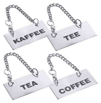 Contacto Schild für Kannen: COFFEE, 7229/101