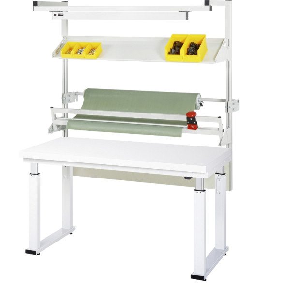 RAU Packtisch Komplettset 02, 08-WB, B1500 x T700, H-Platte, 08-WB-150-070-H-VP02.12