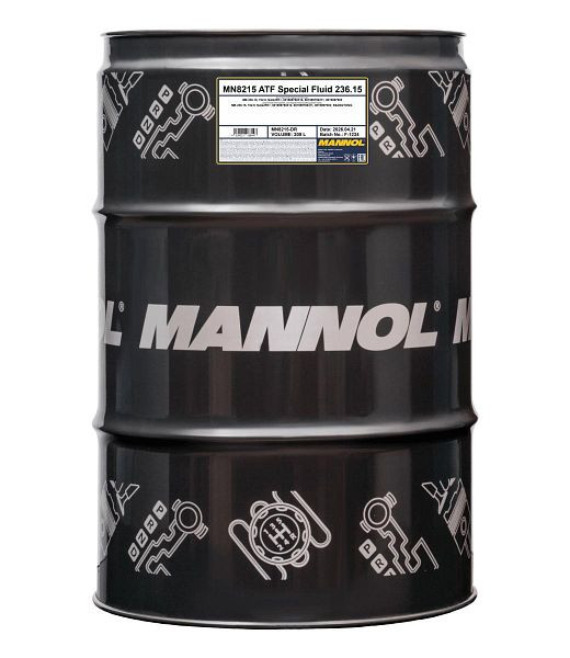 MANNOL Getriebeöl 8215 ATF Special Fluid 236.15, VE: 208 l, MN8215-DR