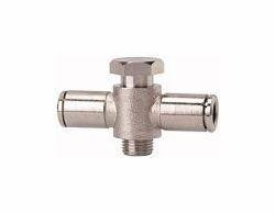 Riegler T-Steckverschraubung mit Außensechskant, drehbar, Außengewinde zylindrisch mit O-Ring (FKM), 108963