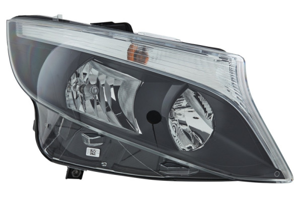 HELLA Halogen/FF-Hauptscheinwerfer, für u.a. Mercedes-Benz V-Class (W447), schwarz, ECE, für Linksverkehr, rechts, 1LL 011 284-901
