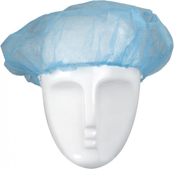 ASATEX Kopfhaube, Barettform, Polypropylen, Durchmesser 52cm, Farbe: blau, VE: 1000 Stück, H52B