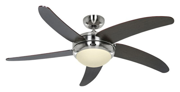 CasaFan Deckenventilator Elica Chrom gebürstet-Wenge mit Fernbedienung, 9513278