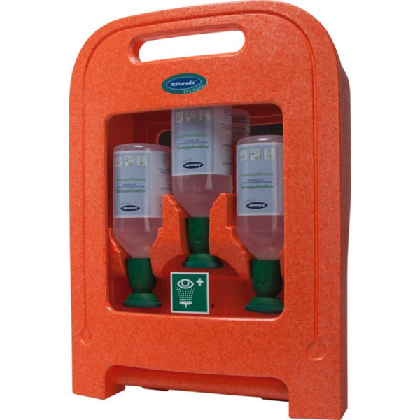 Stein HGS Augenspülstation 'Actiomedic® EYECARE Medi2protect', 3x 500 ml Natriumchloridlösung, 0,9%, 34922