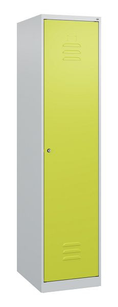 C+P Umkleidespind Classic PLUS mit Mitteltrennwand, 1700x400x500mm, 7035/0024, Zylinderschloss, 0800007-12F S10022