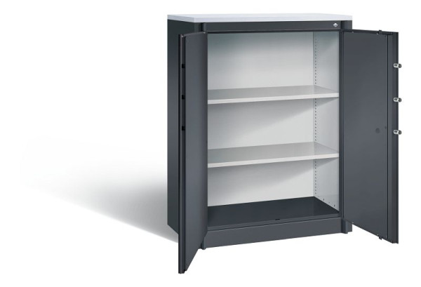 C+P Feuerschutzschrank Certos, H1226xB930xT500mm, Farbe: Schwarzgrau, Klinkengriff, 3 OH, 1171-00 S10318