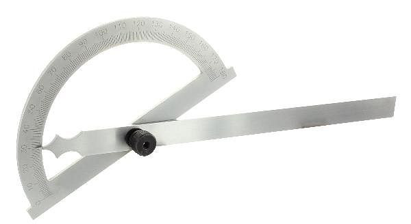 hedue Gradmesser, Messbereich 0° - 180°, Bogendurchmesser 150 mm, Länge 200 mm, W920