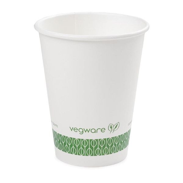 Vegware kompostierbare Heißgetränkebecher 34cl Weiß, VE: 1000 Stück, DW623