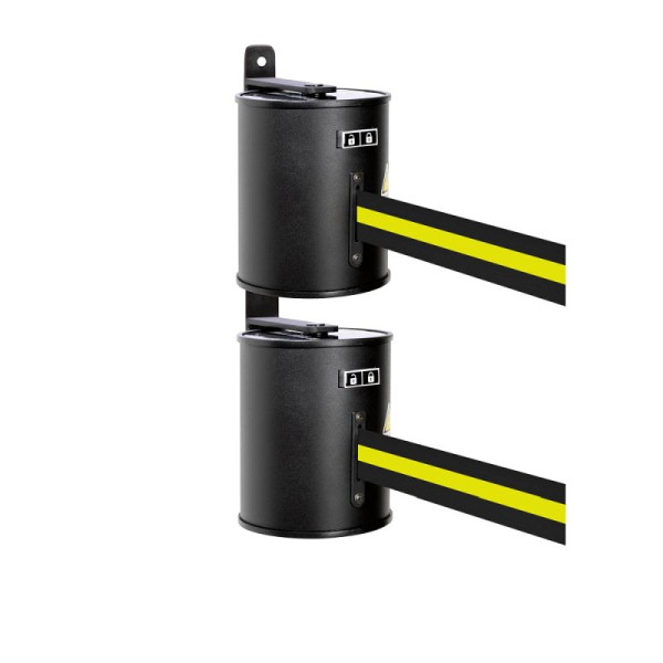 Stein HGS Wandgurtkassette -P-Line Double-, schwarz/gelb/schwarz waagerecht (gestreift), 34247-05