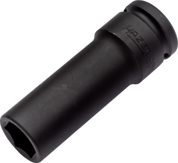 Hazet Schlag-, Maschinenschrauber Steckschlüsseleinsatz, Sechskant, Vierkant hohl 12,5 mm, 17 mm, Radmontage, Extra schlank, lang, 901SLG-17