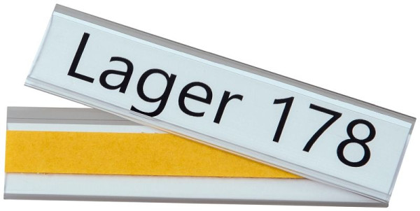 Eichner Etikettenhalter selbstklebend, Maße: 25 x 100 mm, VE: 100 Stück, 9218-03019