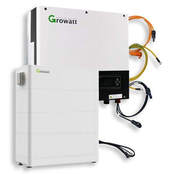 Growatt Nachrüstsatz 5,12kWh ARK SPH 8000TL3 BH-UP Hybrid-Inverter LiFePO4-Speicher, 4-01-024894-001