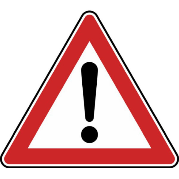 Stein HGS Gefahrstelle Nr. 101, 630 mm / RA1 / Flachform 2 mm, 101-111