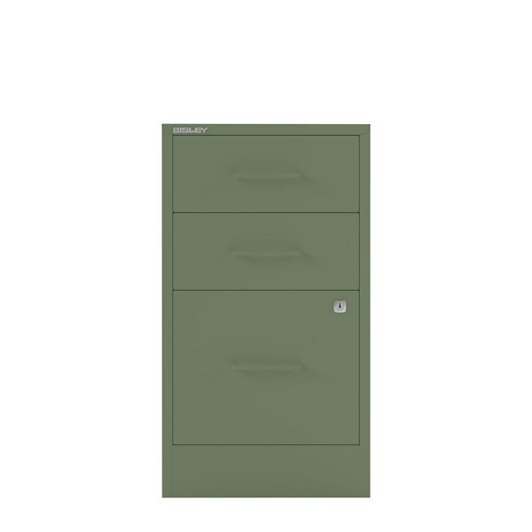 Bisley Home Filer, 2 Universal-, 1 HR-Schublade, Stahlgriff, 623 olivgrün, PFA3SH623