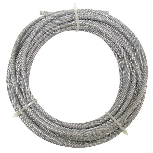 Vormann Stahldrahtseil 4/5mm 6 x 7+Faser, 10 Meter, VE: 5 Stück, 008001050ZKS