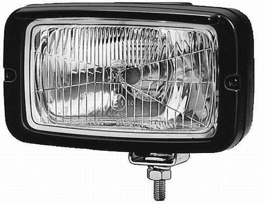HELLA Halogen-Hauptscheinwerfer 7145 - 12V - Anbau - ECE/E1 44439 - Stecker: Flachstecker - rechts/links, 1LB 007 145-047