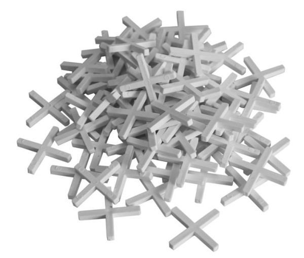 TECTOOL Fliesenkreuze, Kunststoff, 3mm, VE: 250 Stück, 18043