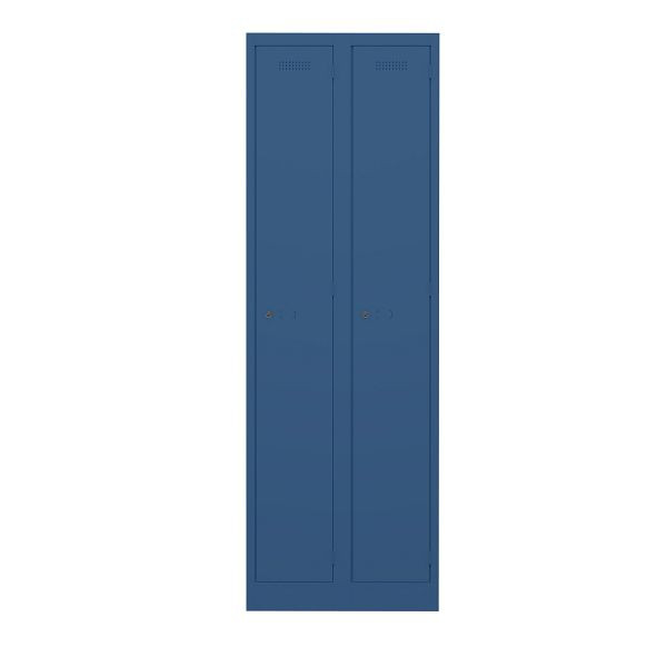 Bisley Garderobenschrank Primary Locker, 2 Abteile, 639 oxfordblau, PL3050D1639