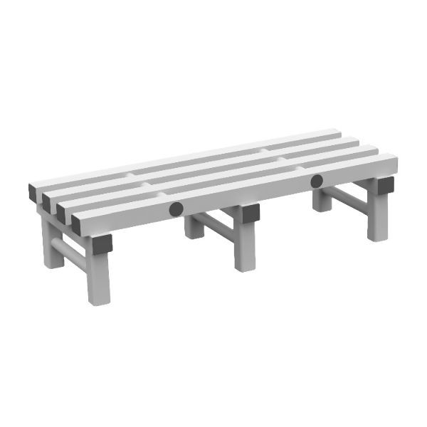 REA Grey Bodenpalette 1200(L)x400(T)x250(H)mm, Hochwertiger Kunststoff, Belastung bis zu 200kg, 308.071
