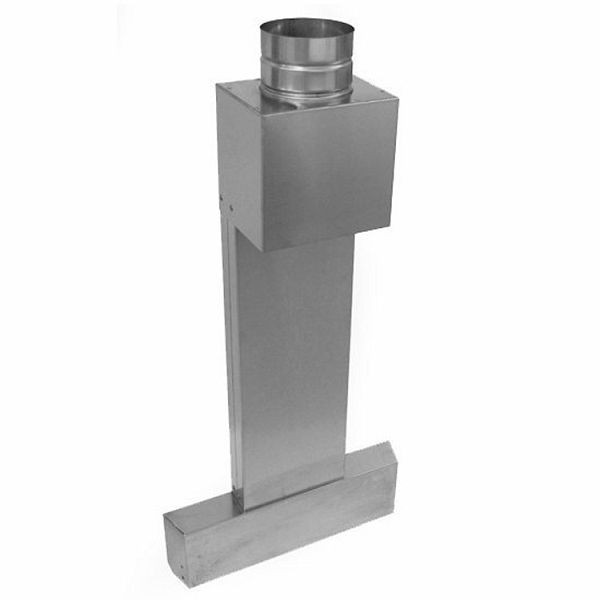 Mareno M1 Serie Schornstein mit Zugumlenker, 40cm, M1-700/900, ACV4, 179.114