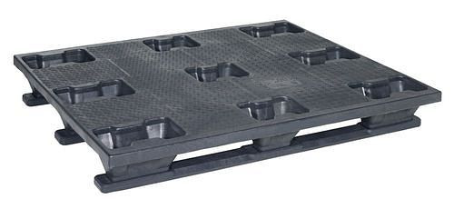 DENIOS Industriepalette, aus PE-RE, 1000 x 1200 x 155 mm, 3 Kufen, VE: 5 Stück, 312641