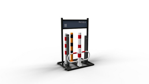 Schake Musterbox Absperrtechnik, Rammschutzpoller aus Stahlrohr Ø 76 mm, 4706