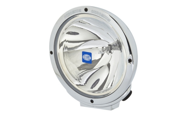 HELLA Halogen-Fernscheinwerfer - Luminator Chromium - 12V - rund - geschraubt - glasklare Streuscheibe - glasklar - 400mm - links/rechts, 1F8 007 560-141