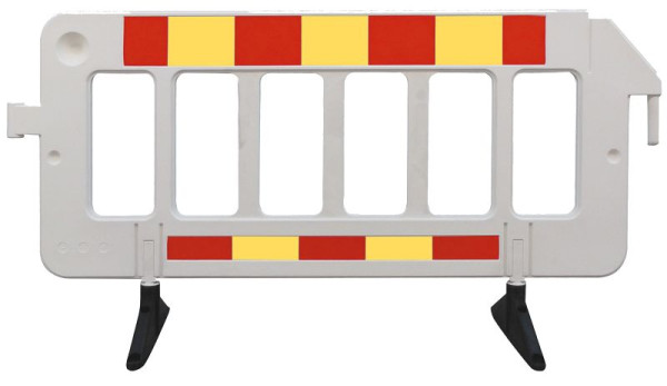 Schake Absperrgitter aus Kunststoff, mit Folie Typ 1, rot / gelb, 33320KDRFSK
