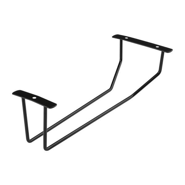 Olympia Weinglasständer schwarz 255mm, kompaktes Design spart wertvollen Stauraum, FD987