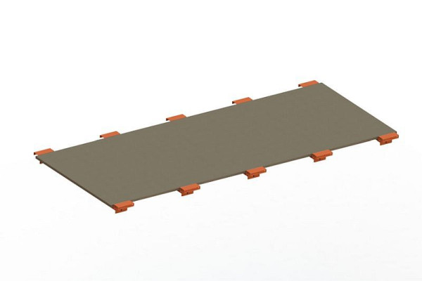 Meta Spanplattenboden 2700x1100x19 mm, für Palettenregal MULTIPAL, 20077723