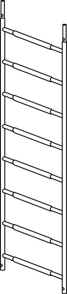 HYMER Rahmenteil mit 8 Sprossen, Länge 2,17 m, Breite 0,72 m, 7009422