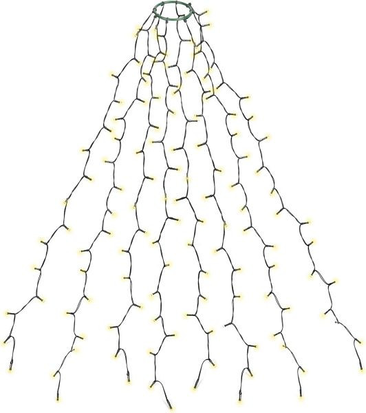Salcar 2m Christbaumbeleuchtung mit Ring und 8 Girlanden, 280er LED Überwurf, 910085