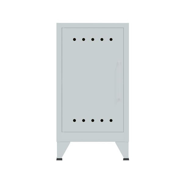 Bisley Fern Ablageschrank, inkl. einem festen Fachboden, Griff rechts, 145 lichtgrau antibakteriell, FERMINLH145