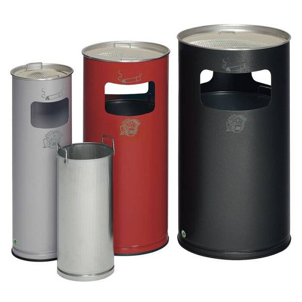 Stein HGS Kombiascher -Cubo Inez-, 16,7 Liter/230x660mm/ antik-silber, 1 Einwurföffnung, 16353